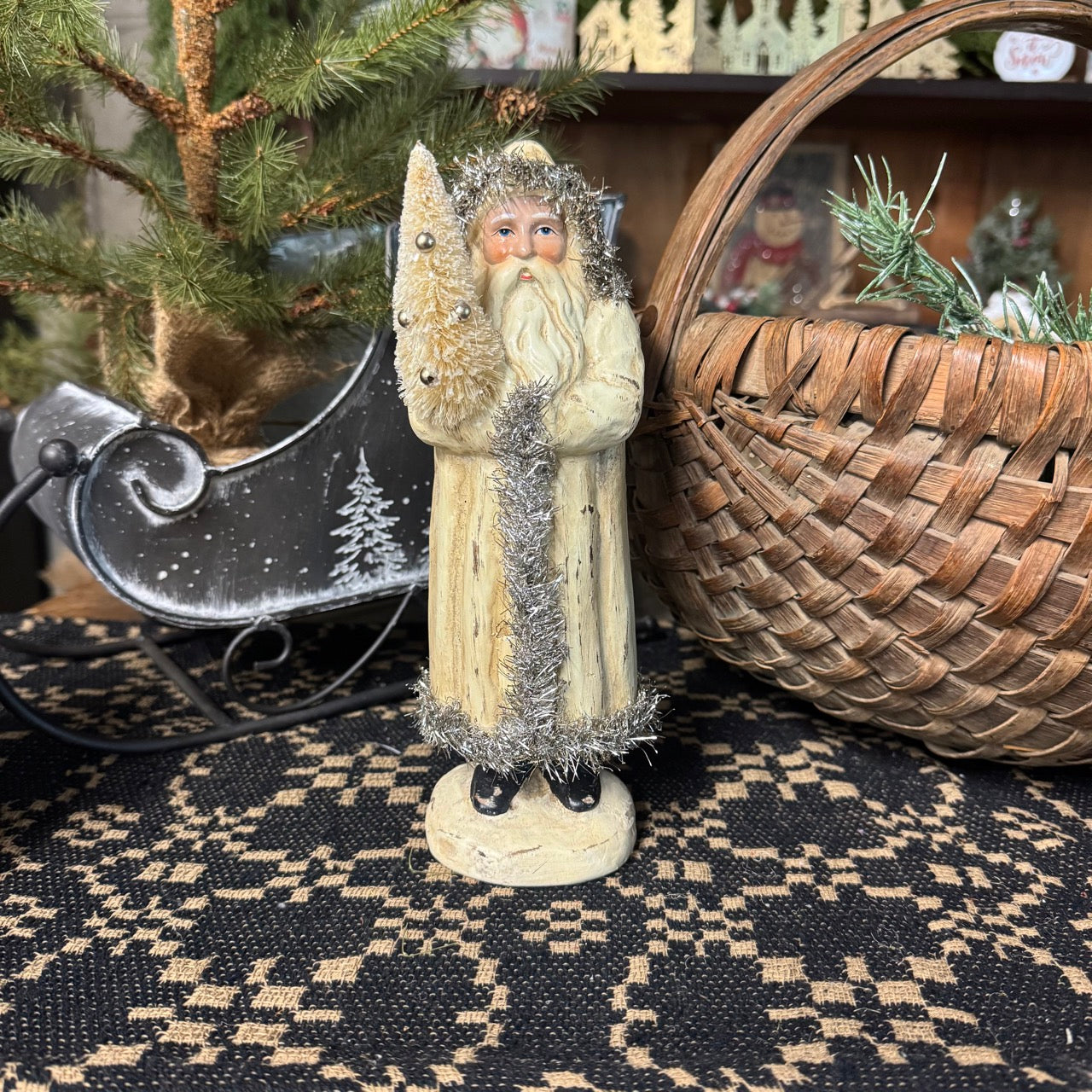 Vintage White Belsnickle Reproduction - 10"