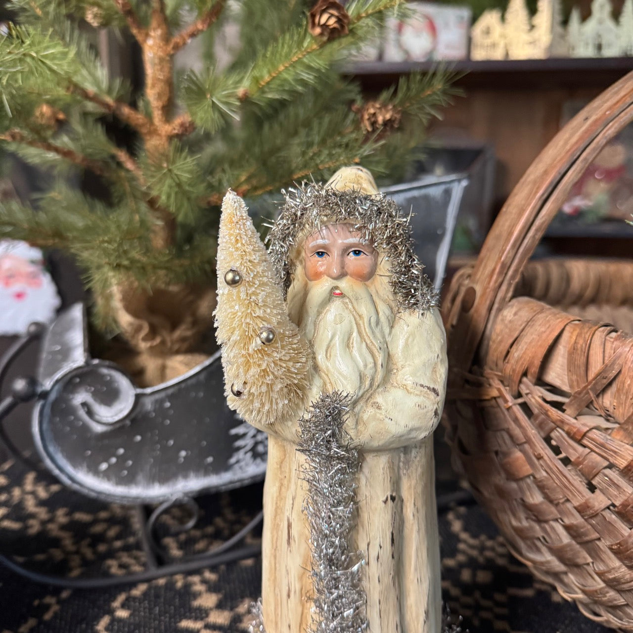 Vintage White Belsnickle Reproduction - 10"