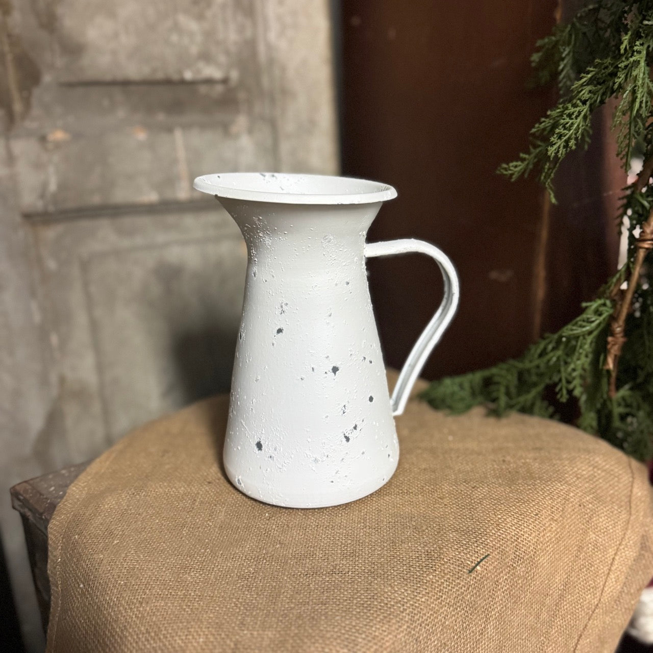 White Metal Pitcher