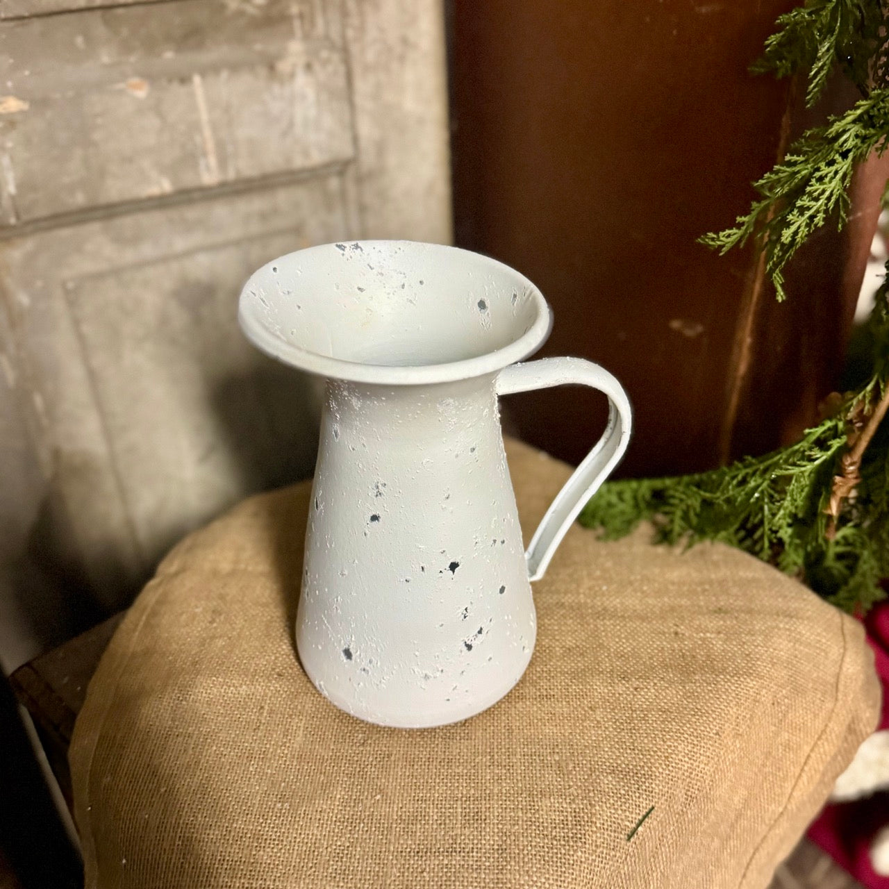 White Metal Pitcher