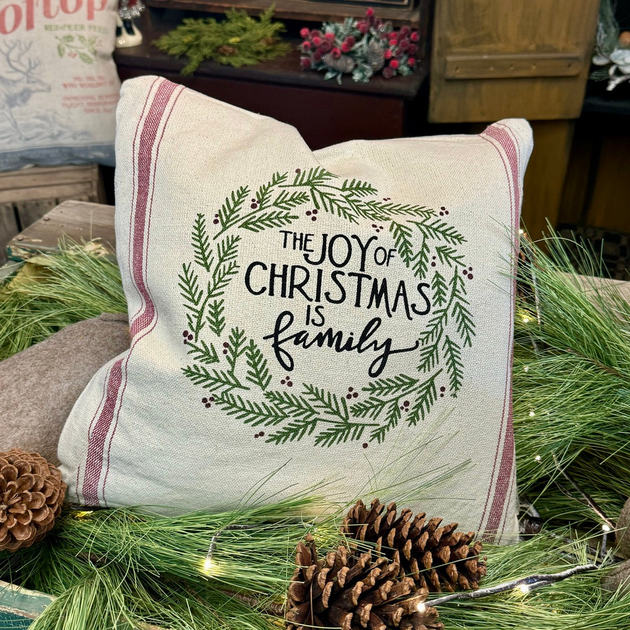 The Joy of Christmas Pillow