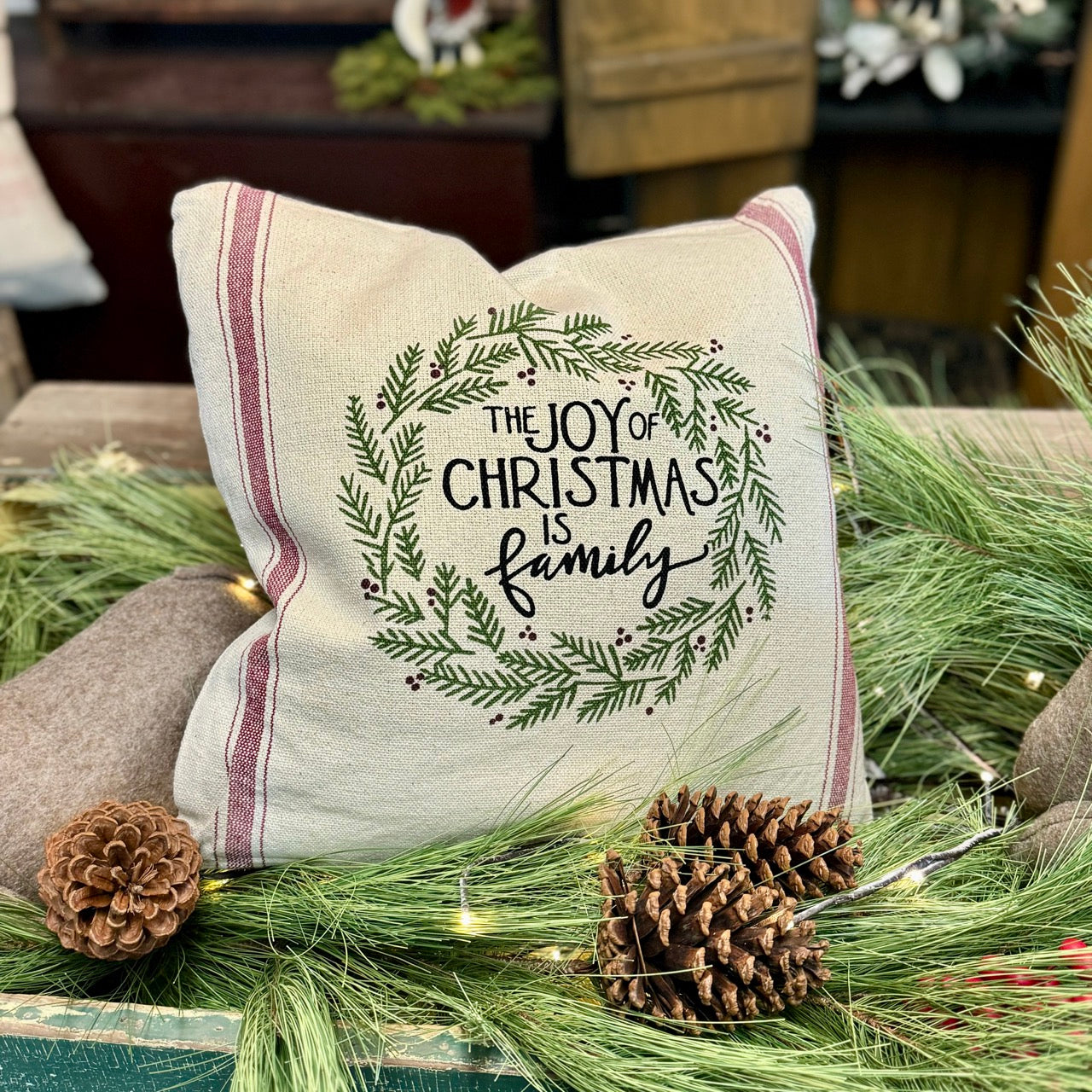 The Joy of Christmas Pillow