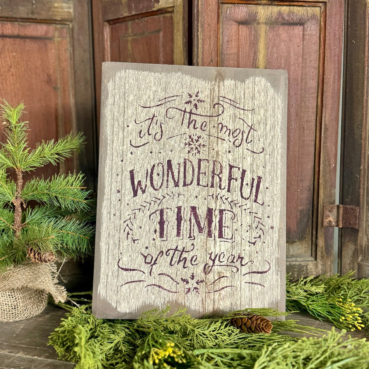 It's The Most Wonderful Time of The Year - Wooden Sign