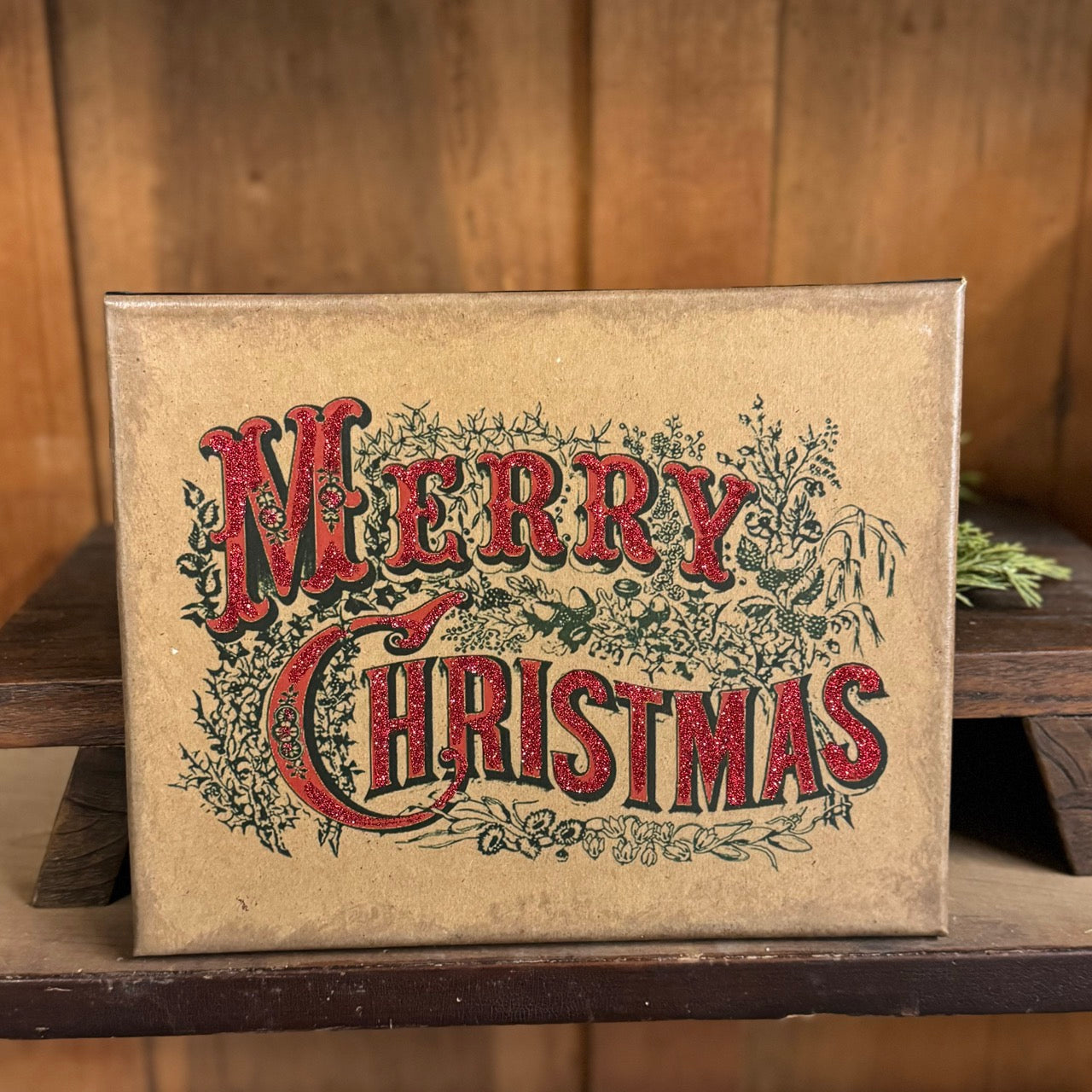 Merry Christmas Canvas Sign