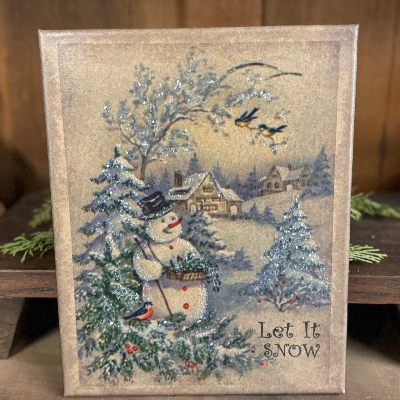 Let It Snow - Canvas Sign