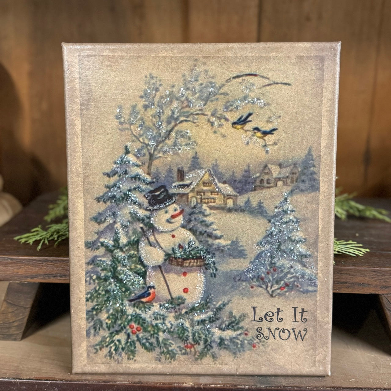 Let It Snow - Canvas Sign