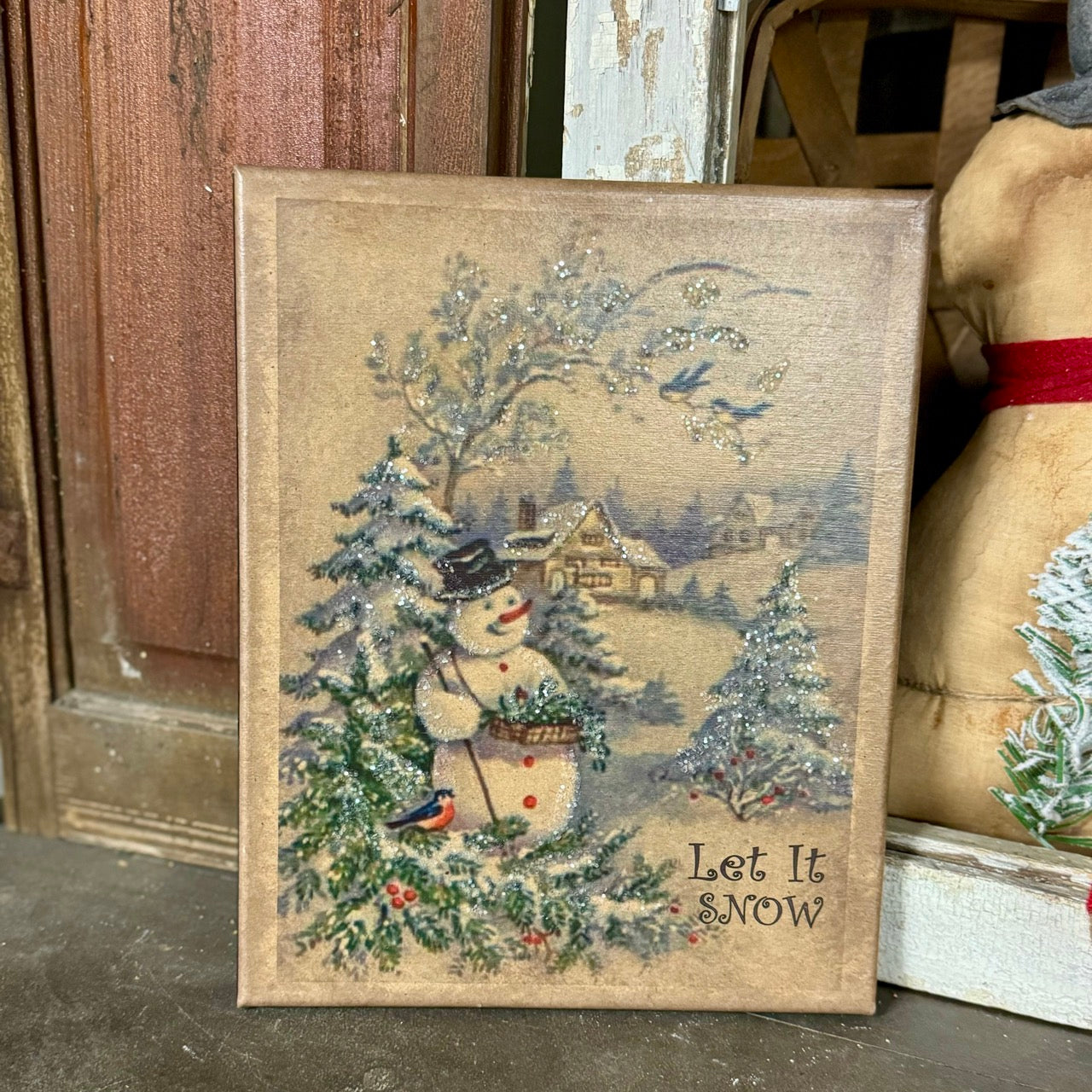 Let It Snow - Canvas Sign