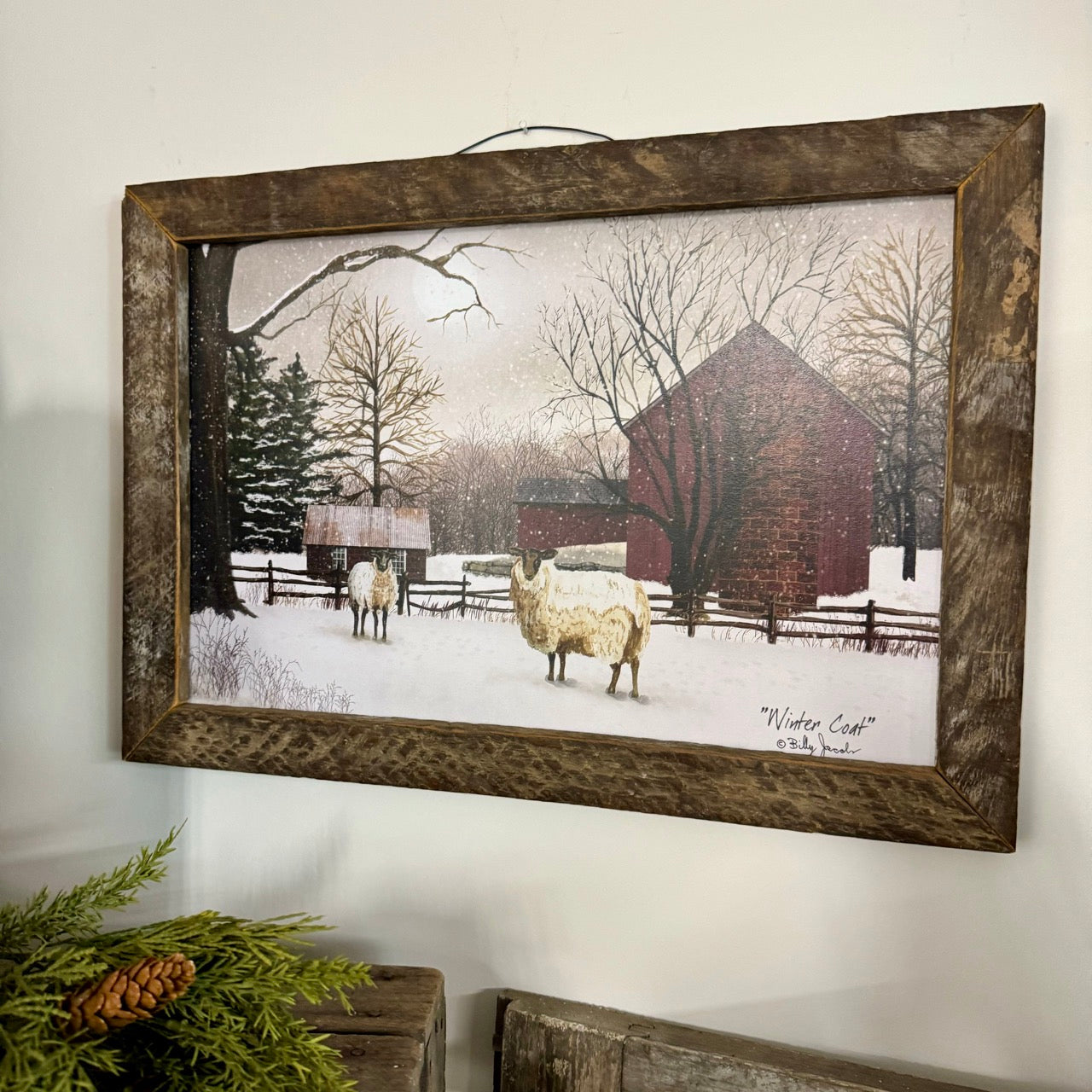 Billy Jacobs "Winter Coat" Framed Art