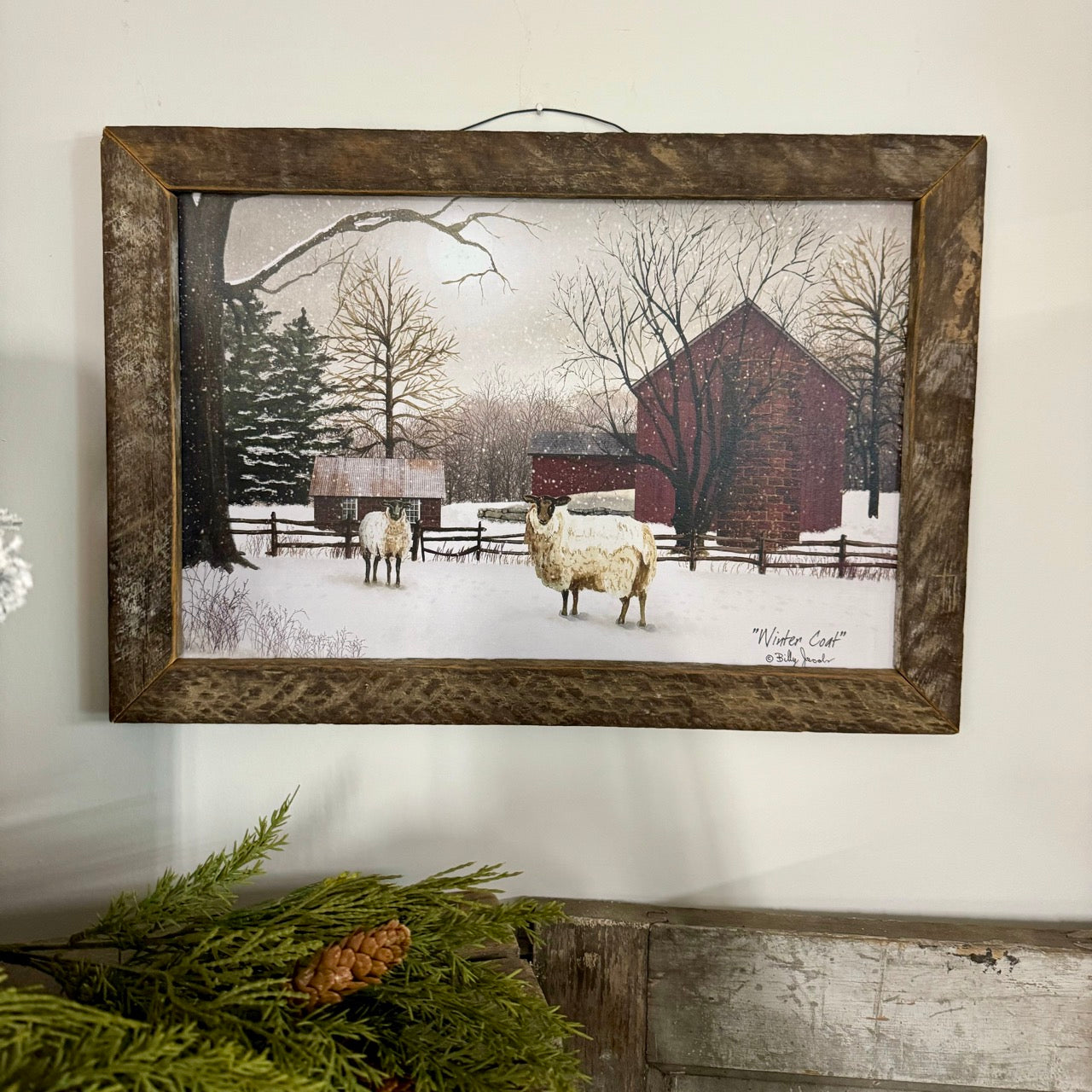 Billy Jacobs "Winter Coat" Framed Art