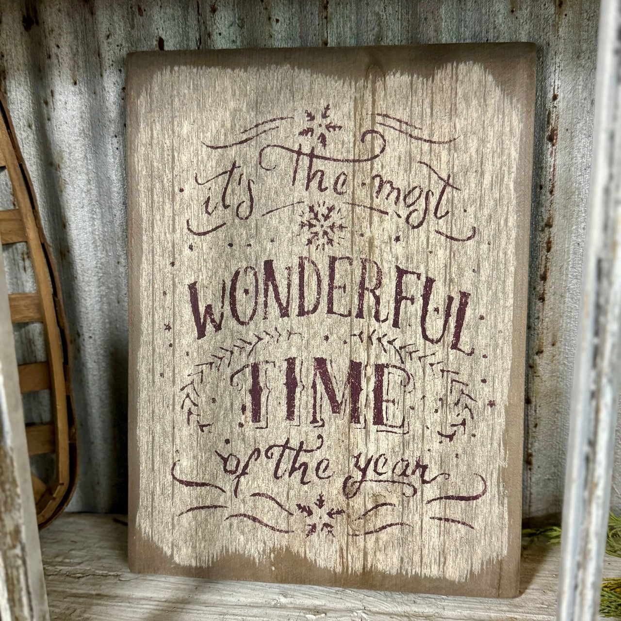 It's The Most Wonderful Time of The Year - Wooden Sign