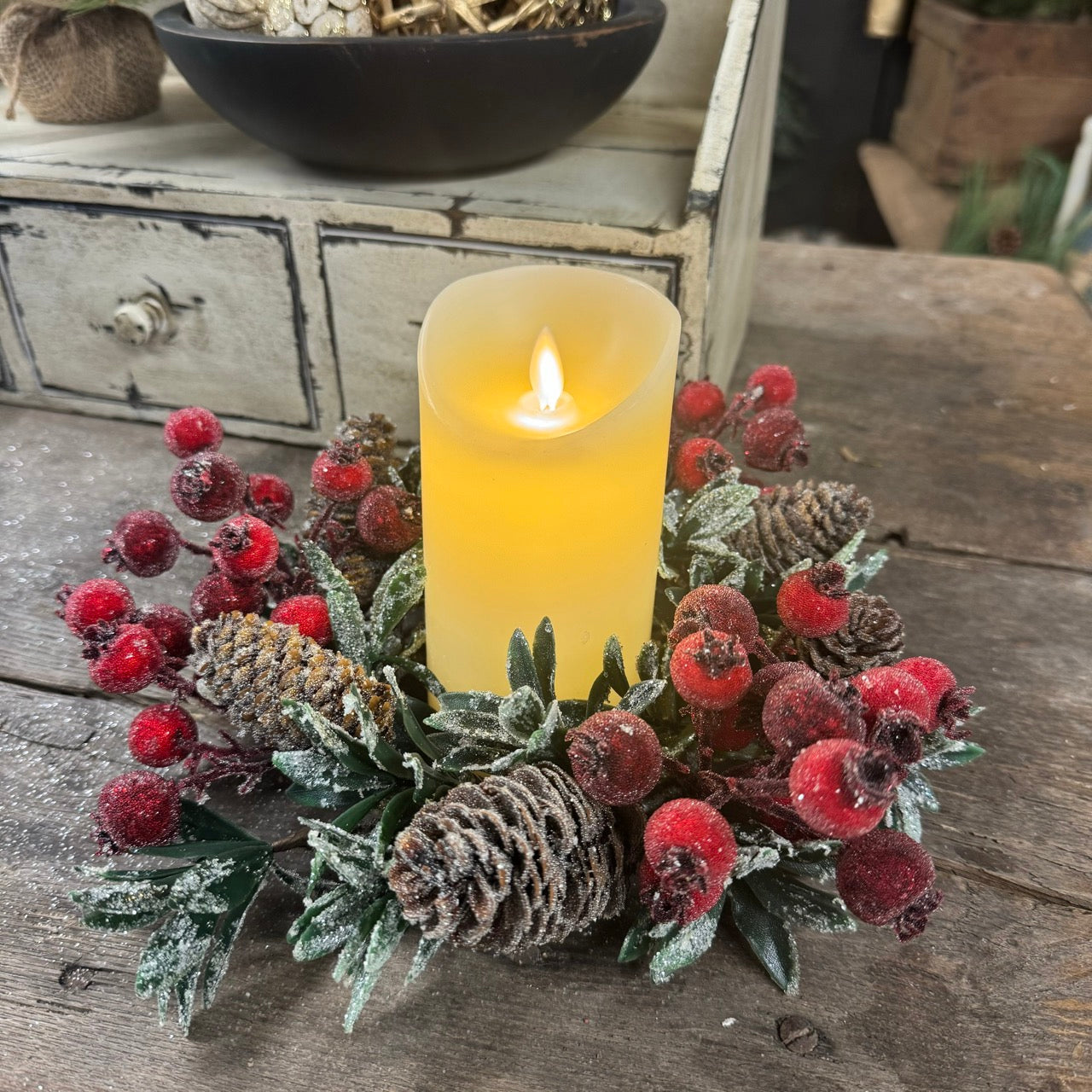 Ivory Flamless Candle Pillar