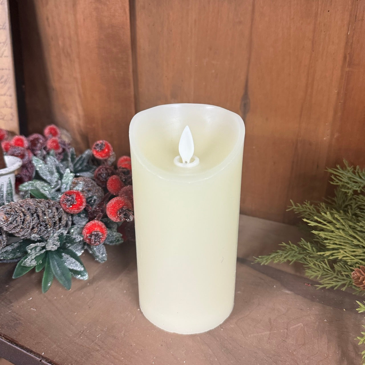 Ivory Flamless Candle Pillar