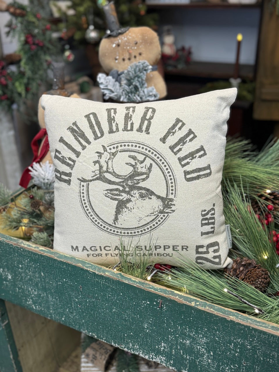 Reindeer Feed - Pillow