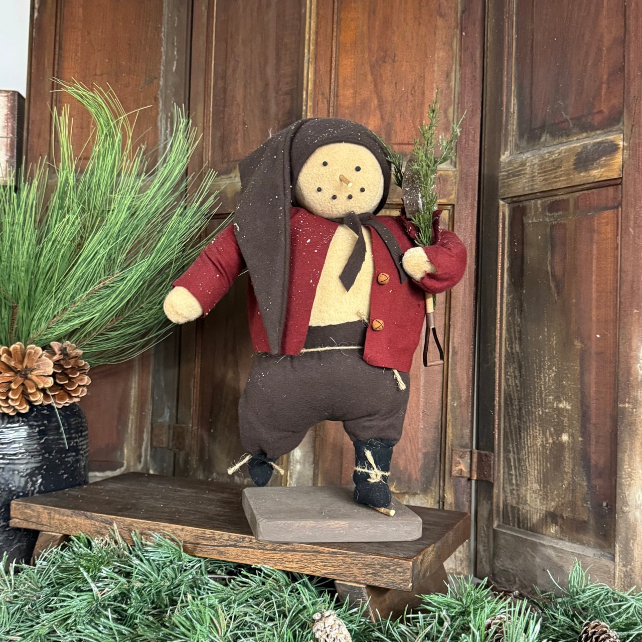Handmade Skating Snowman - Miles