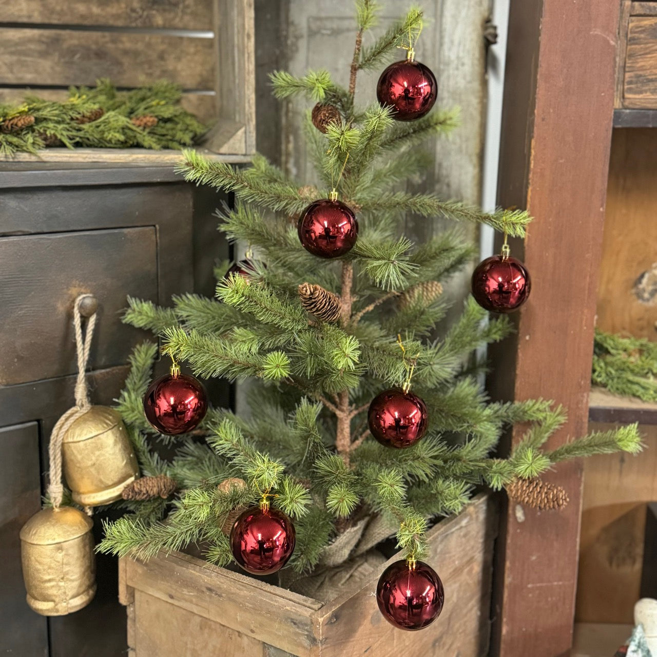 Burgundy Christmas Ornaments