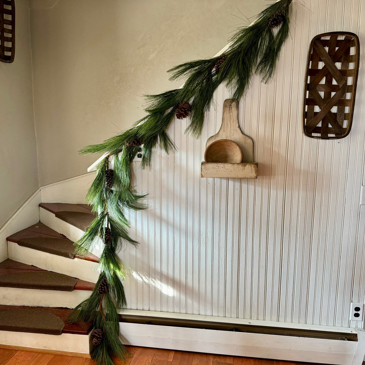 Dark Green Long Needle Garland - 9 Foot Long!