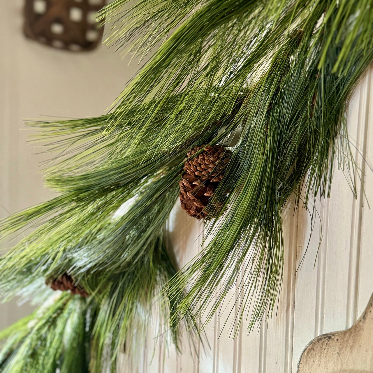 Dark Green Long Needle Garland - 9 Foot Long!