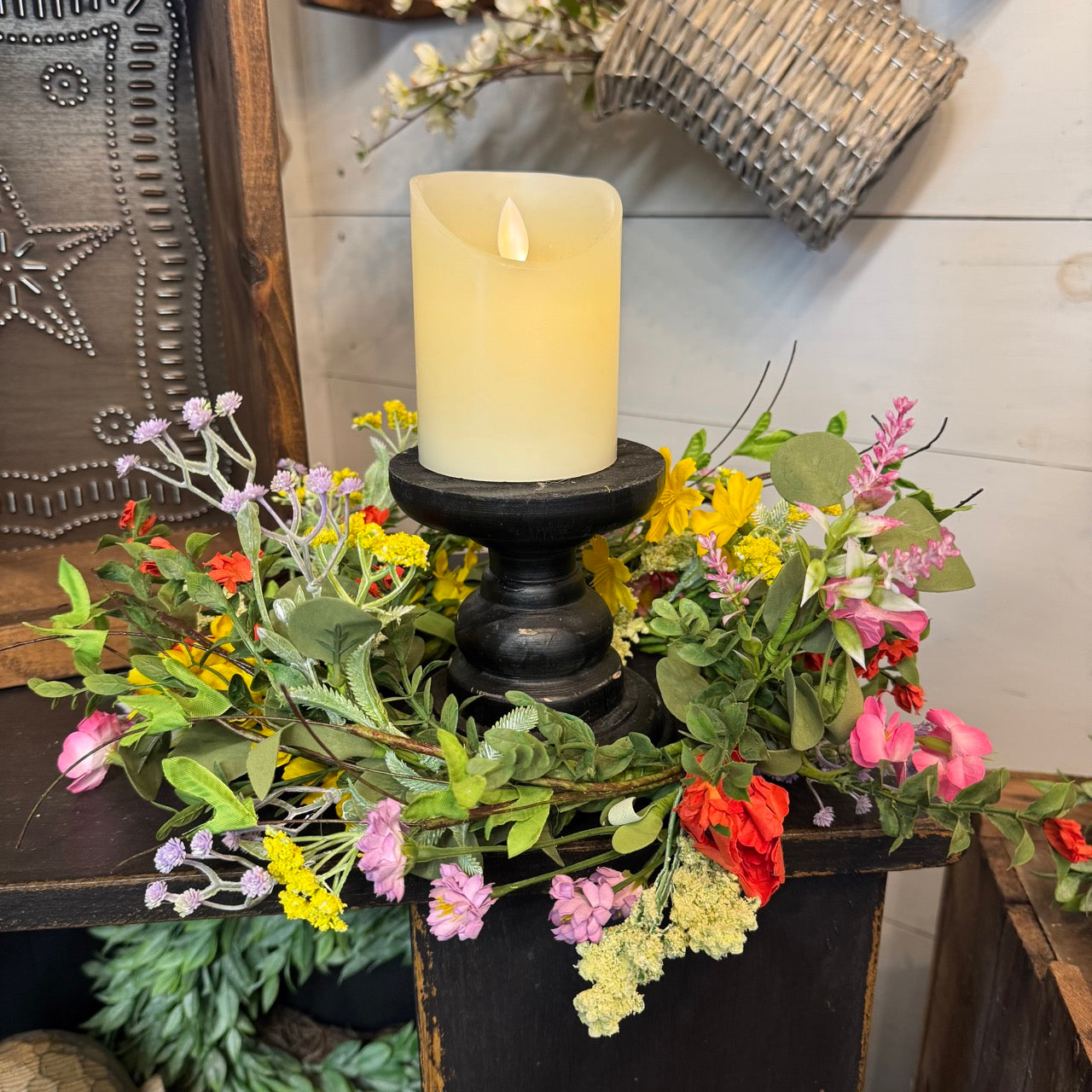 Spring Blooms Candle Ring