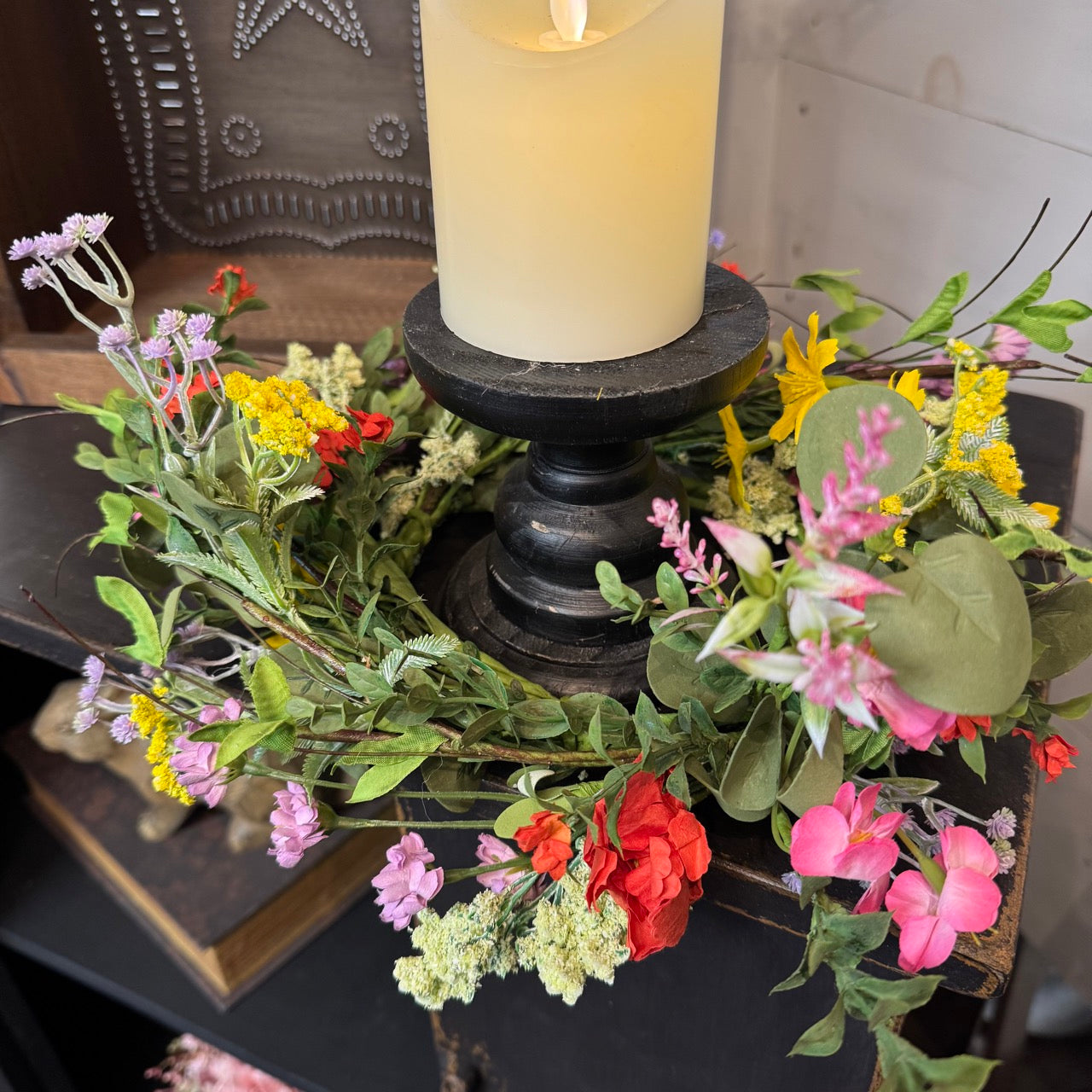 Spring Blooms Candle Ring