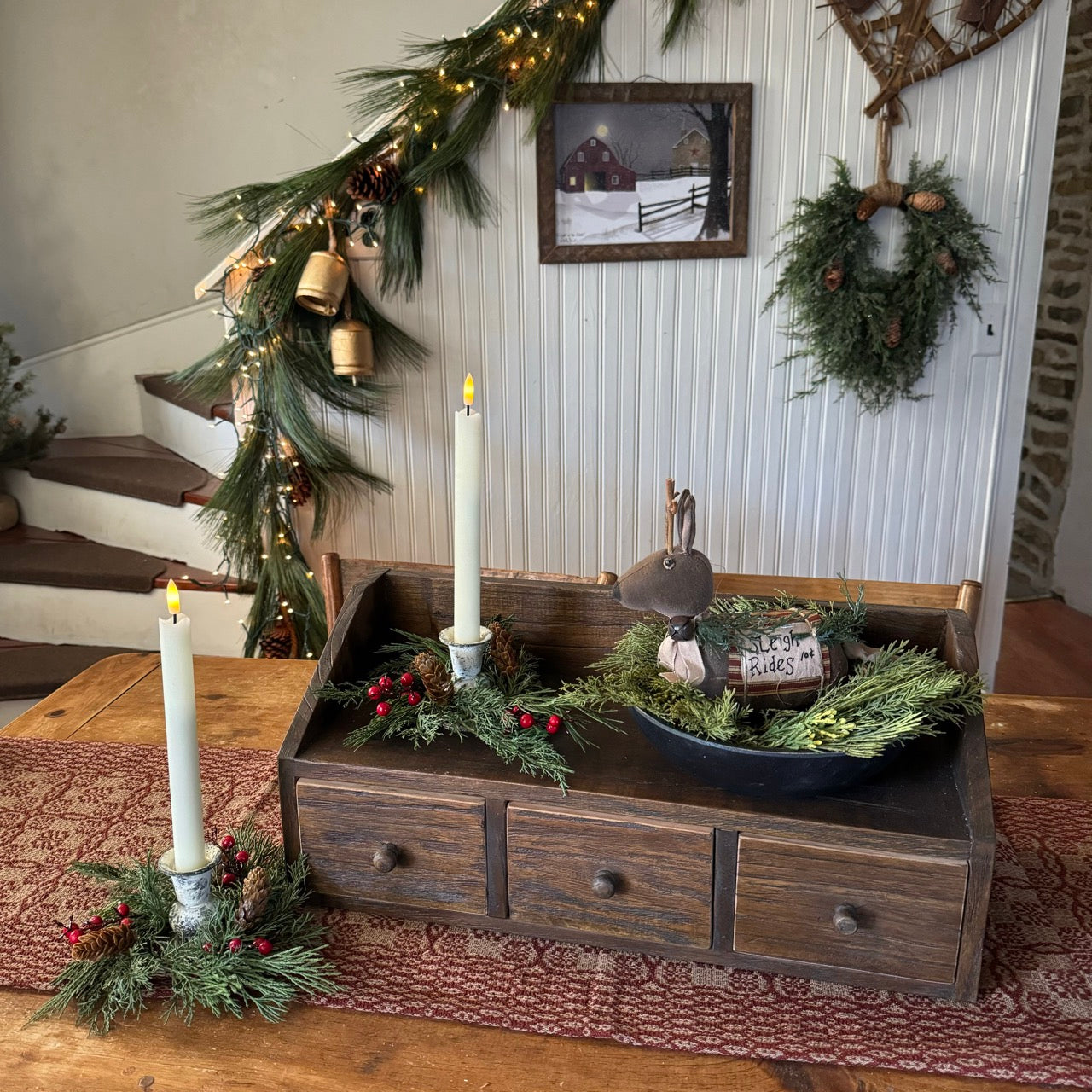 Countertop Organizer | Rustic Brown | 3- Drawer