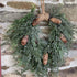 Iced Hanging Cedar Wreath