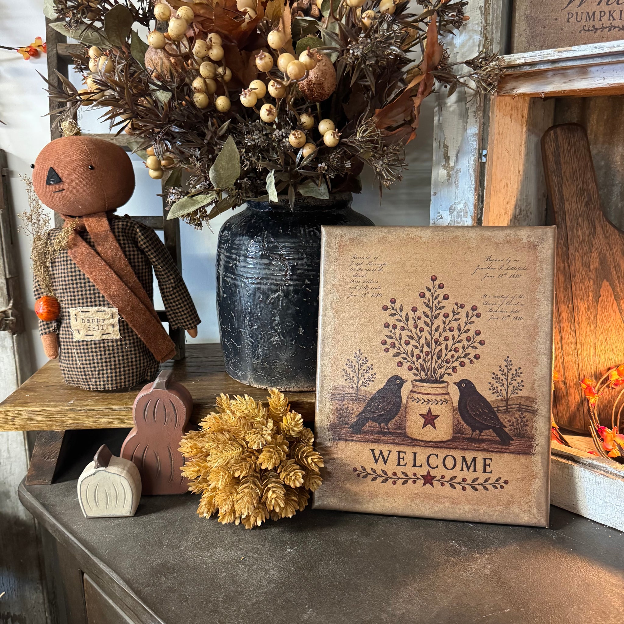 Welcome - Canvas Sign