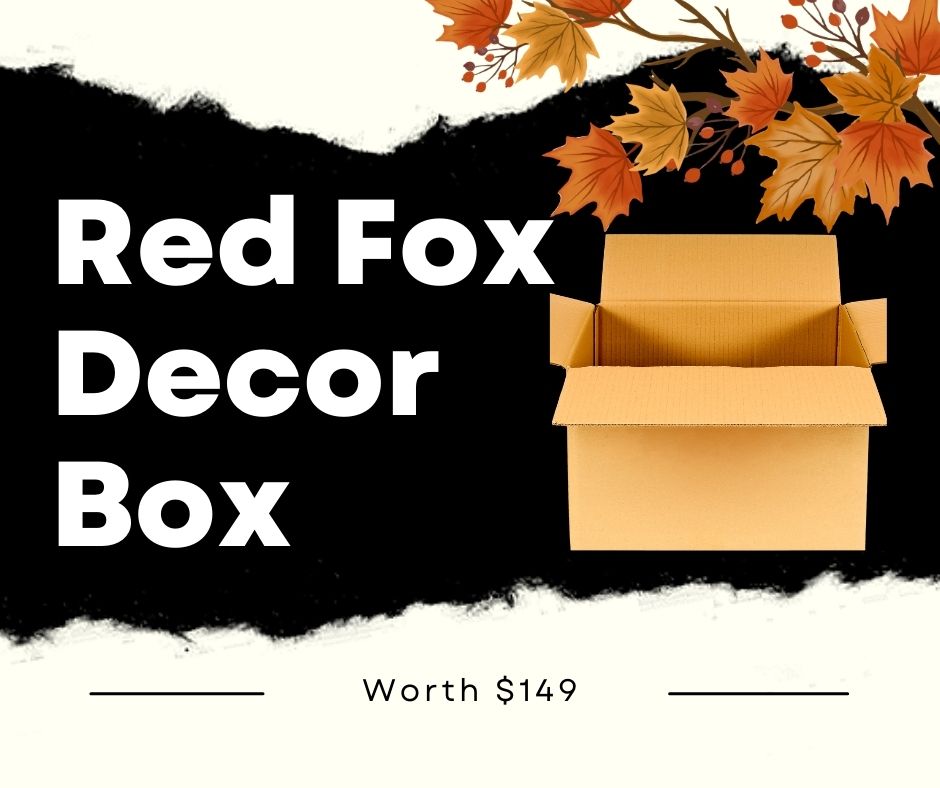 Red Fox - Fall Decor Box - 2023 Country Fall Decor, Fall Decor, Fall Decor Box, Fall Decorating, Fall Decorating Ideas, Farmhouse Fall Decor, New, Primitive Fall Decor, Rustic Fall Decor, The best fall decor, Vintage fall decor 