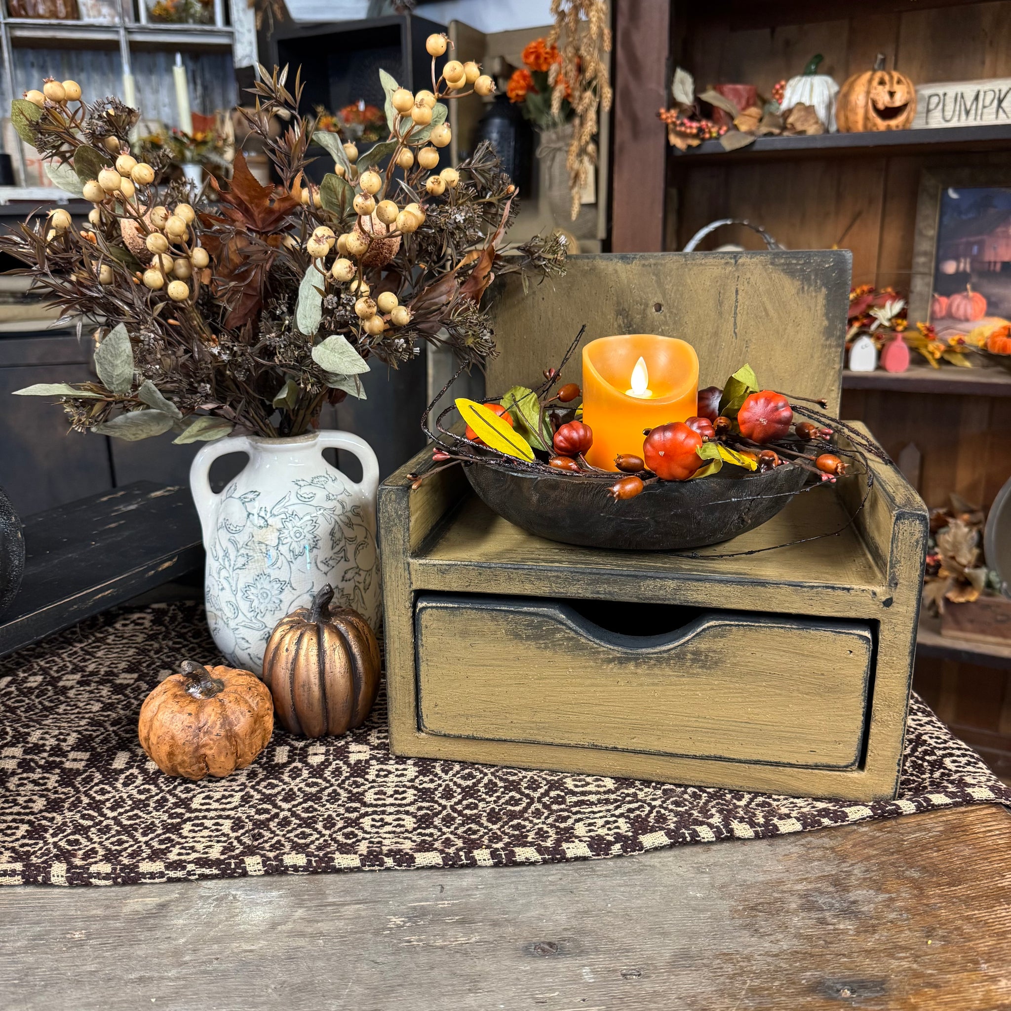 Seed Box - Primitive Autumn Brown