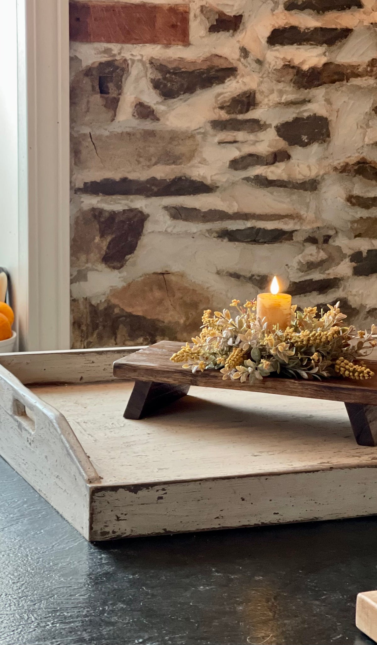 Rustic Brown Table Riser – Red Fox Primitives