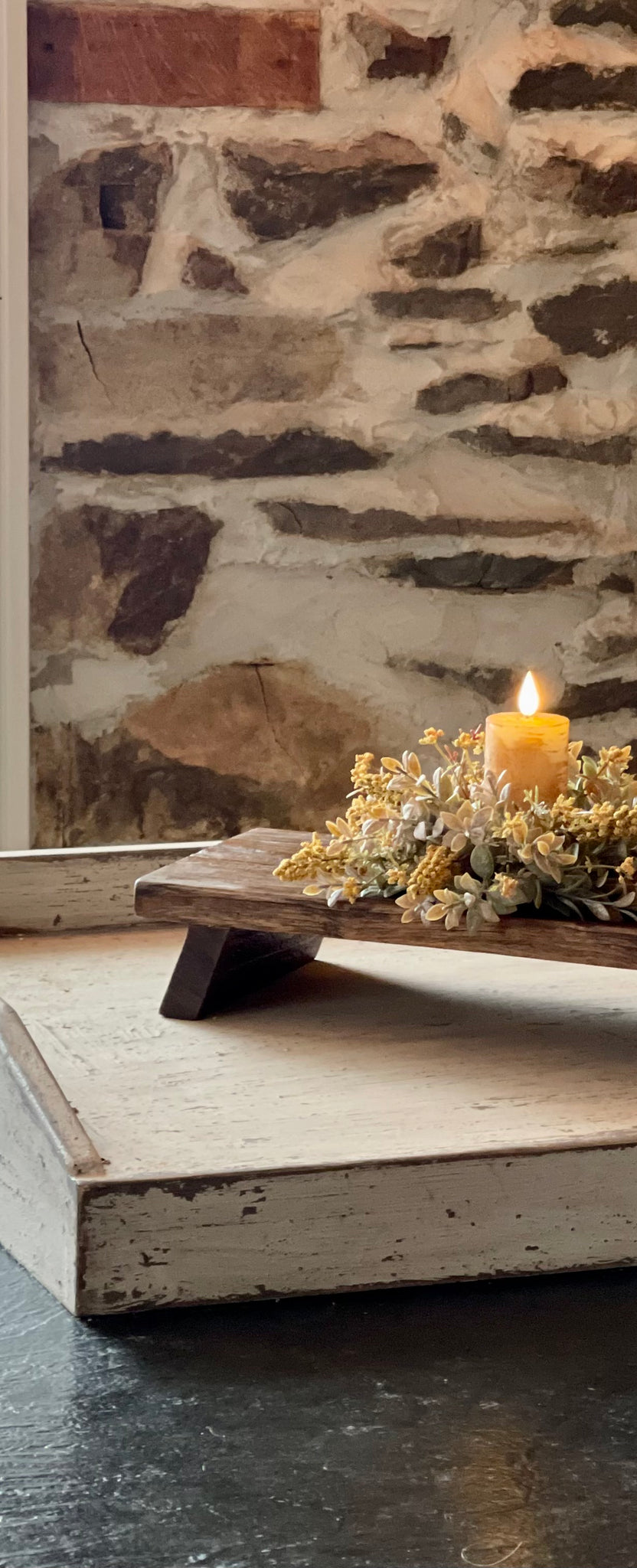 Rustic Brown Table Riser – Red Fox Primitives