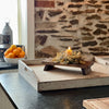 Rustic Brown Table Riser