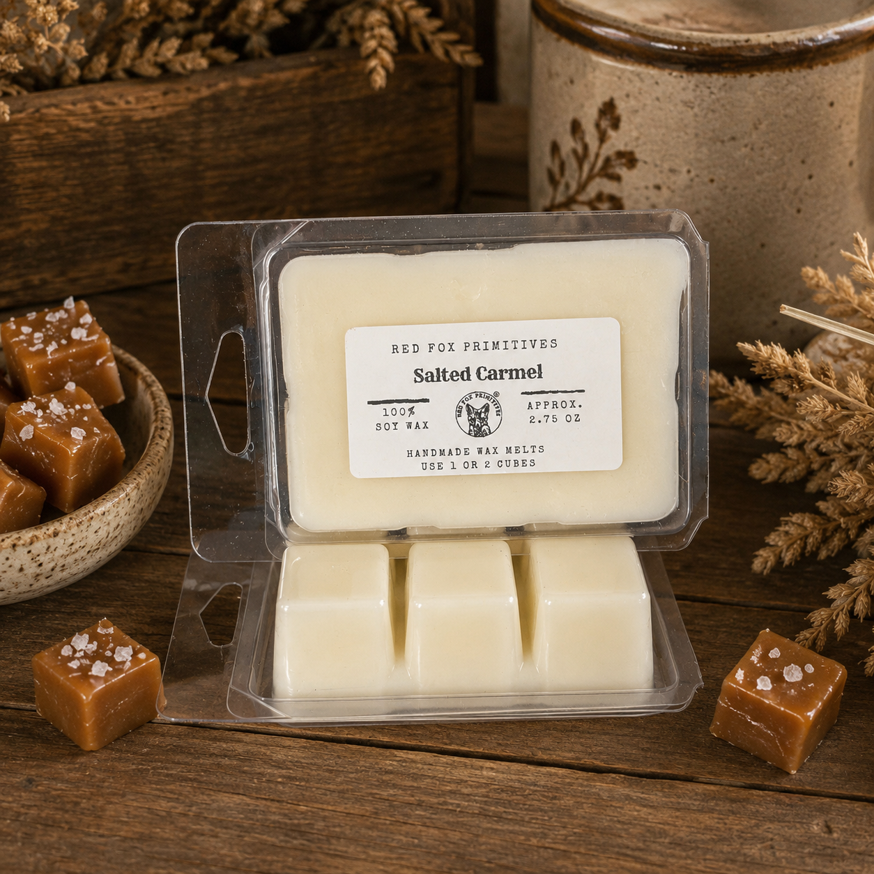 Salted Carmel - Soy Wax Melts - Set of 2