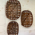 Set of 3 Wooden Wall Baskets