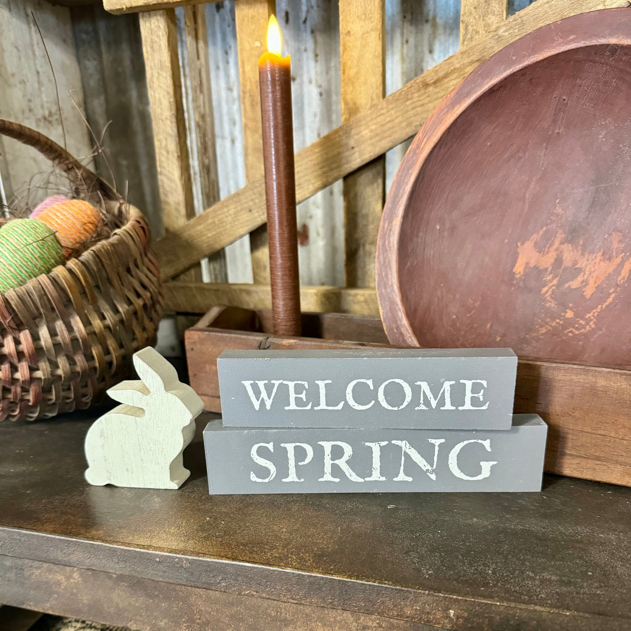 Welcome Spring - Stacking Blocks Country Decor, Decor, Farmhouse Decor, Farmhouse Decorating, Farmhouse Spring Decor, Farmhouse Spring Decorating, New, Spring, Spring Decor, Spring Decorating, Spring Farmhouse Decor, Spring Home Decor 