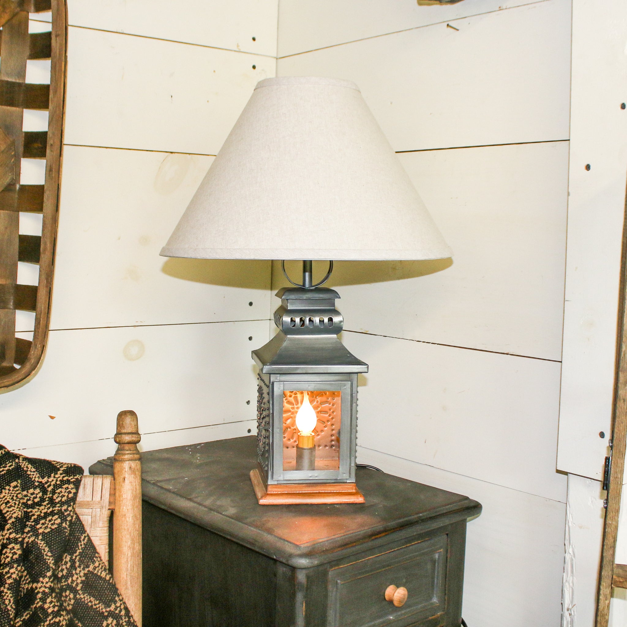 Antique Miner's Table Lamp