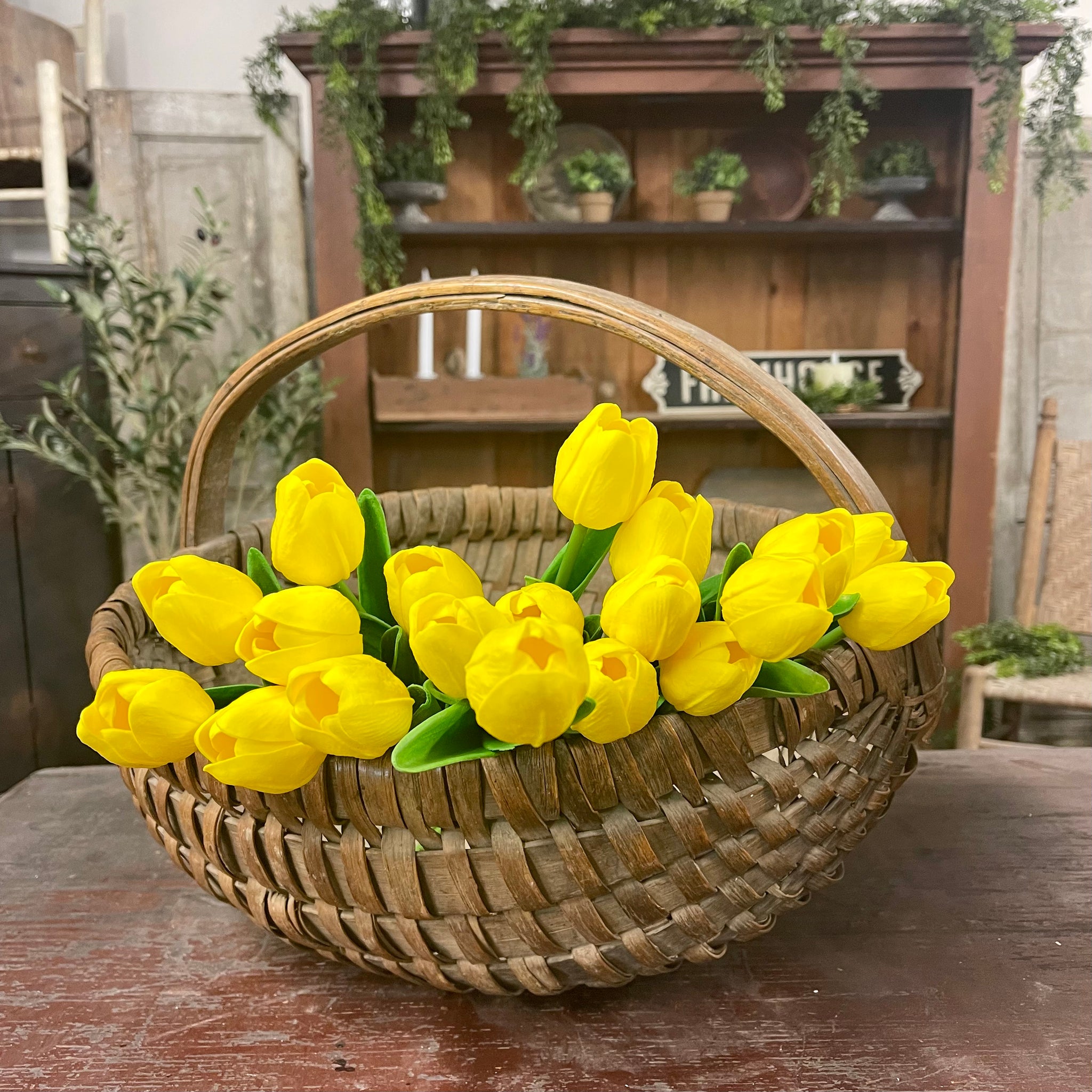 Yellow Tulip Stems - Set of 20