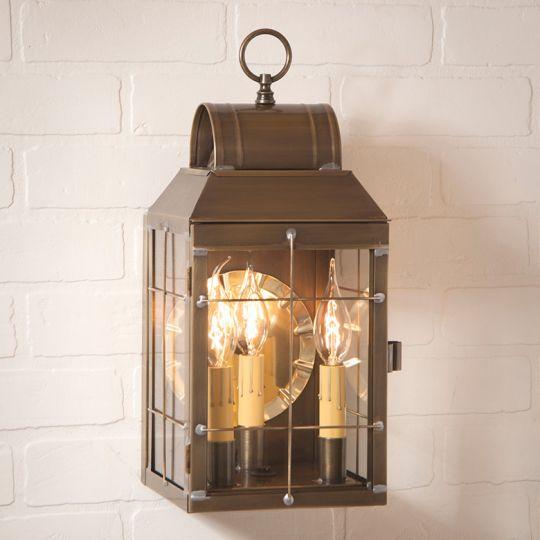 Martha's Wall Lantern - Weathered Brass