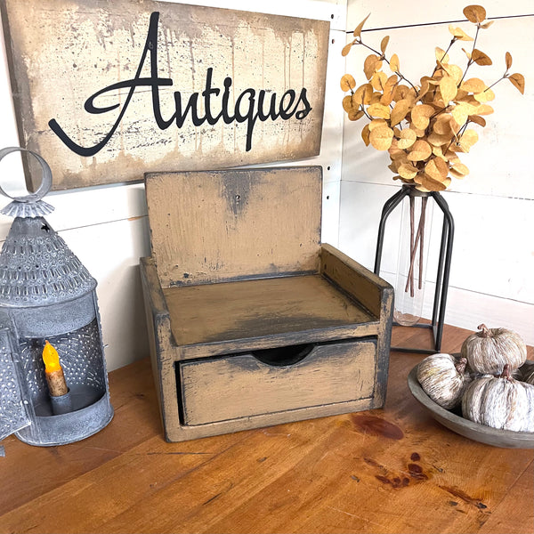 Seed Box - Primitive Autumn Brown – Red Fox Primitives