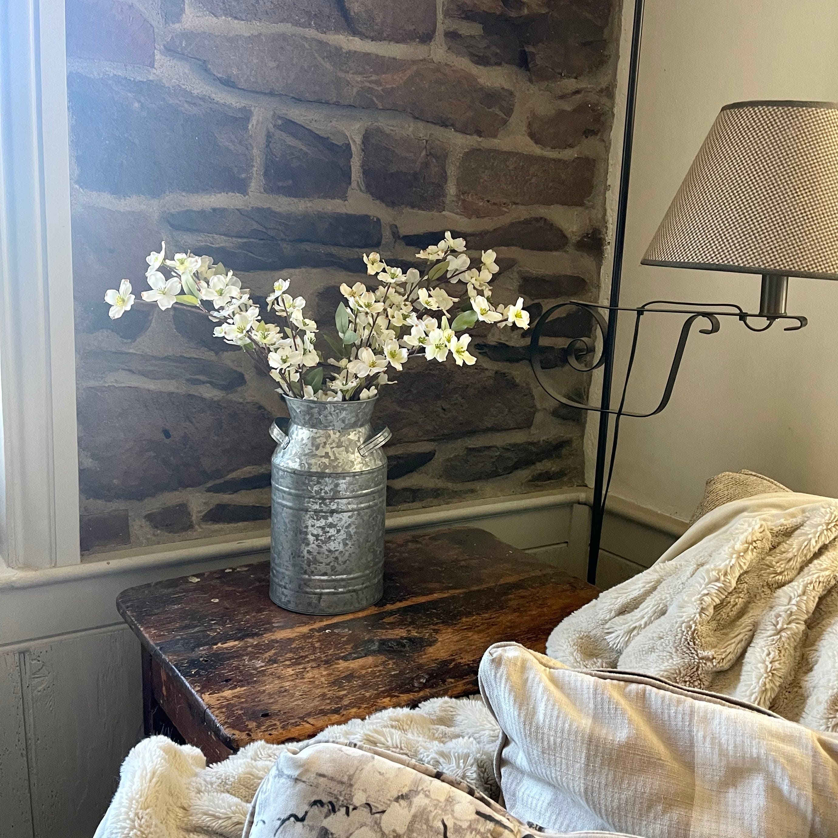 White Dogwood Flowers - Set of 5 &nda