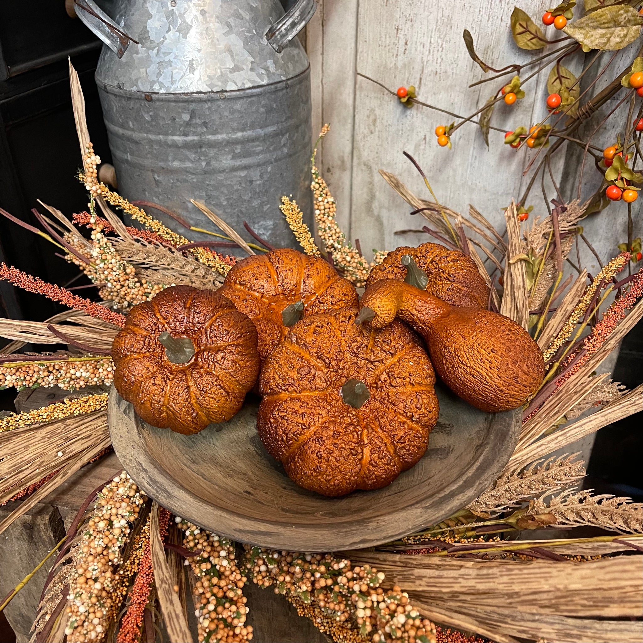 Rustic Pumpkins & Gourd - Set of 5